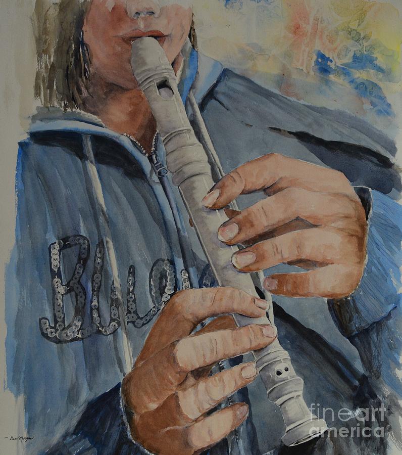 Duct Flute Painting by Bev Morgan