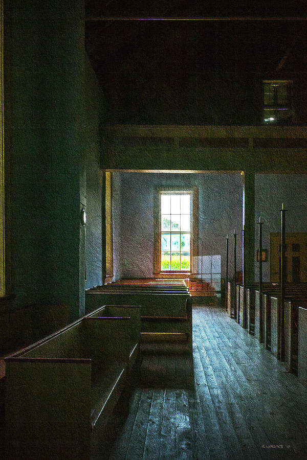 Dudleys Chapel Interior- Painting Effect Photograph by Brian Wallace