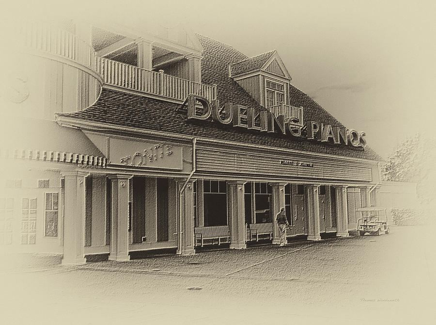 Castle Photograph - Dueling Pianos WDW in Heirloom by Thomas Woolworth