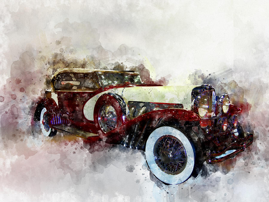 Duesenberg Watercolor by Michael Colgate Duesenberg Watercolor by Michael Colgate