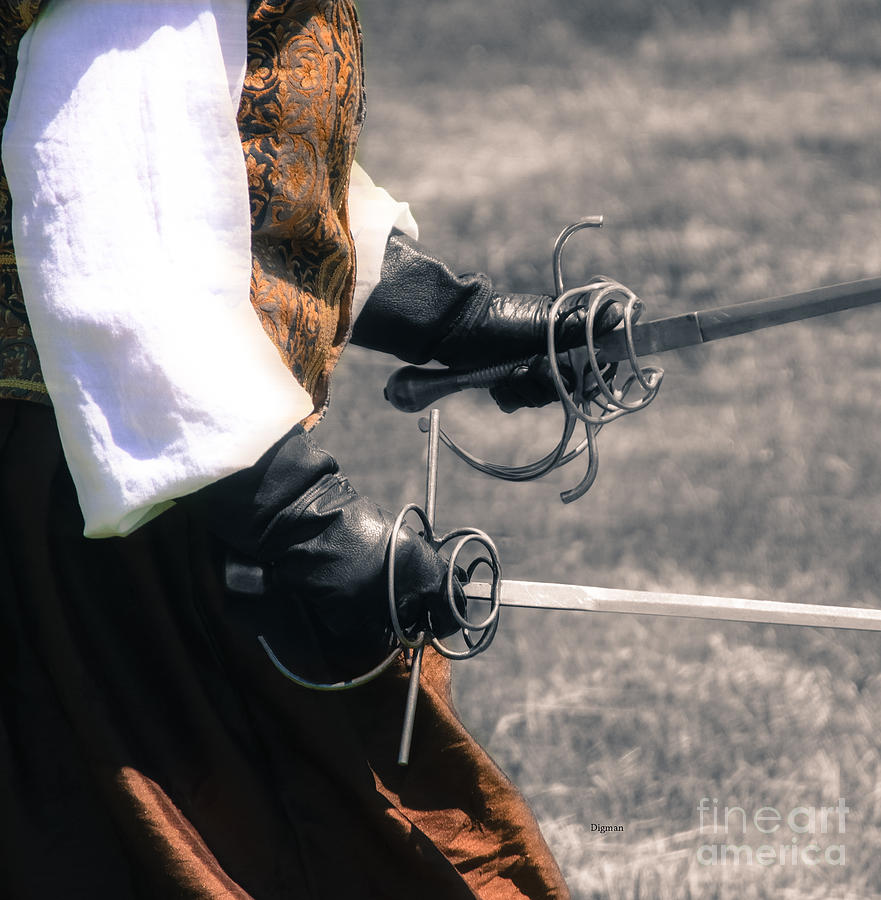 Fencing Photograph - Duet At Arms by Steven Digman Fencing Photograph - Duet At Arms by Steven Digman