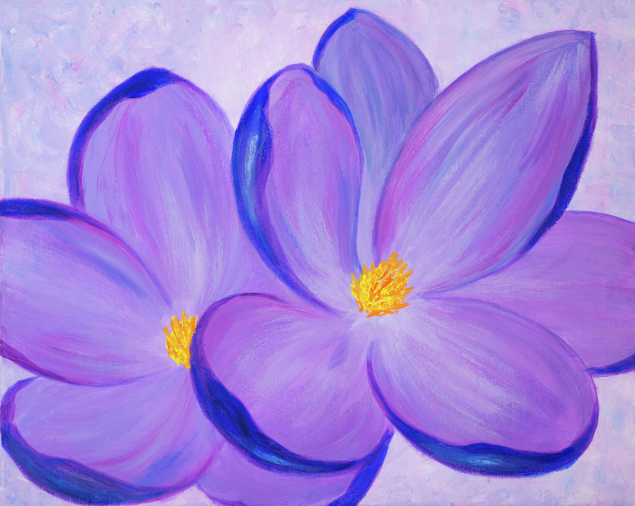 Iris Painting - Duet by Iryna Goodall