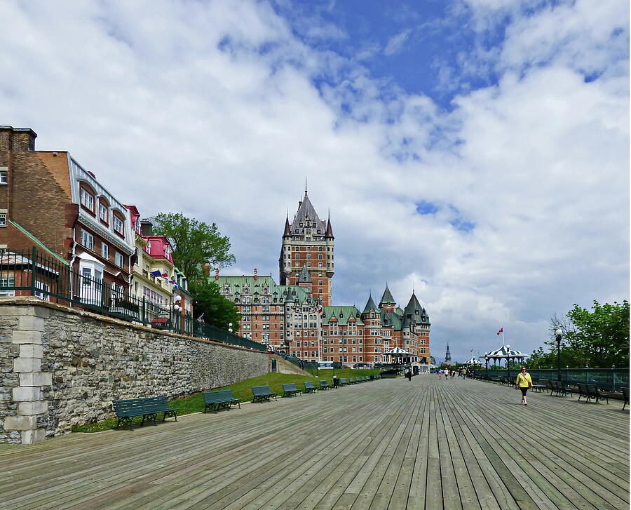 Dufferin Terrace promenade in Quebec City, Canada Photograph by Lyuba ...