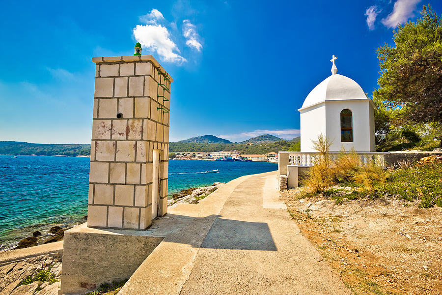 Dugi otok island lantern and chapel Photograph by Brch Photography