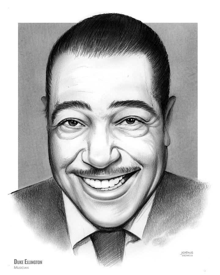 Duke Ellington 2 Drawing by Greg Joens Fine Art America