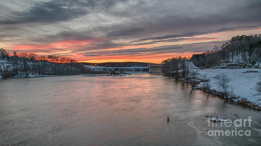 Duke Energy Hydro Sunset Photograph by Robert Loe