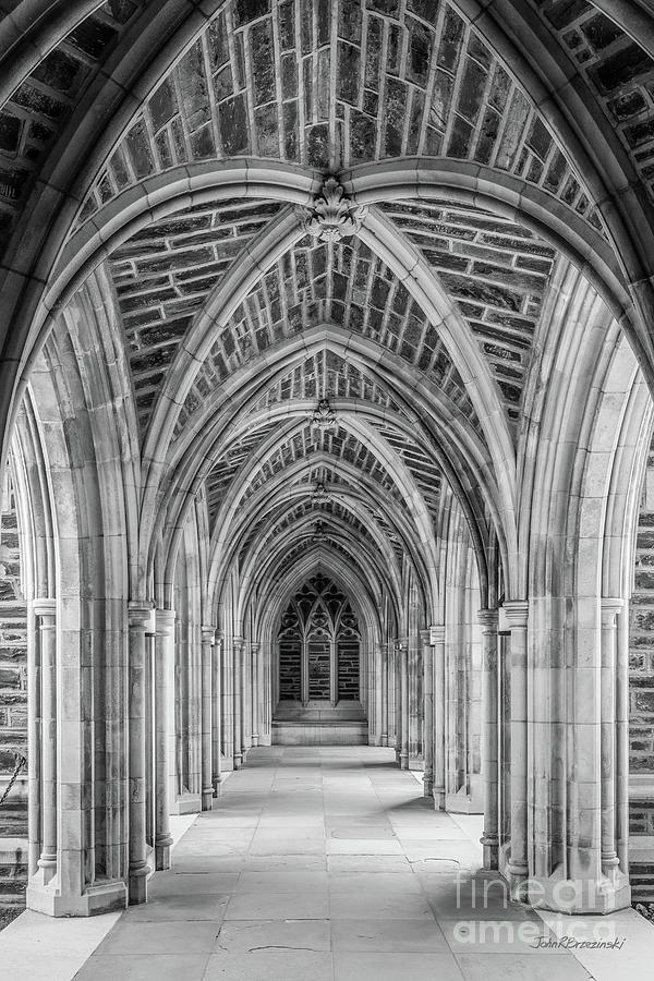Durham Photograph - Duke University Stone Arches by University Icons