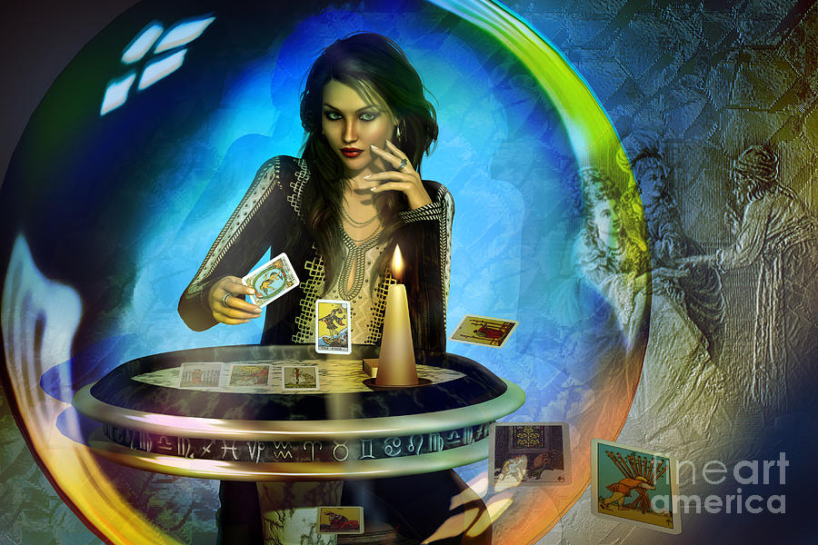 DUKKERIN ... fortune teller Digital Art by Shadowlea Is