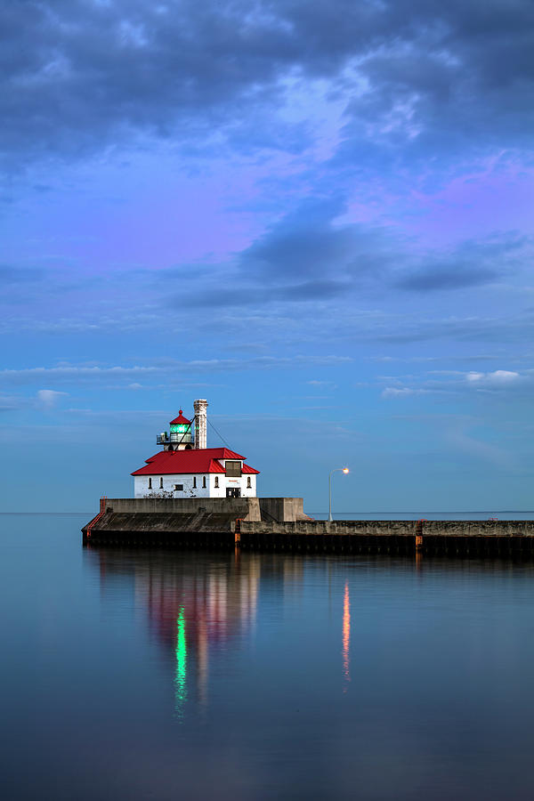 Duluth Harbor Lighthouse Photograph by CA Johnson