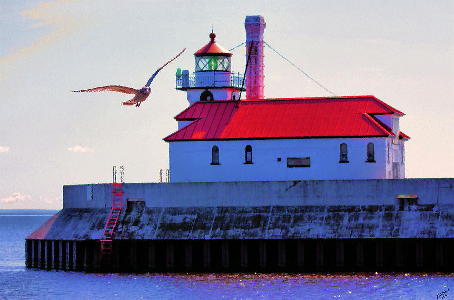 Duluth Lighthouse Photograph by Kristin Elmquist