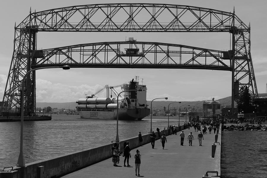 Duluth Ship Watching 3 Photograph by Connie Grainger