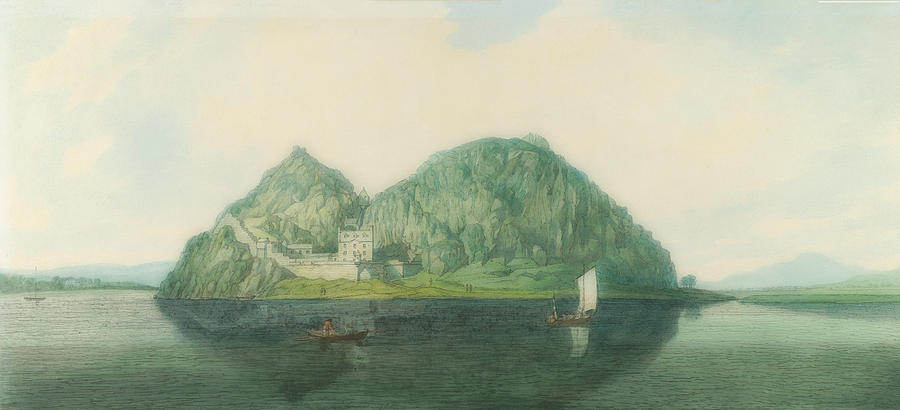Dumbarton Rock From The South Painting by Mountain Dreams