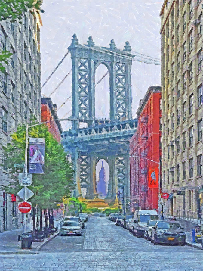 DUMBO -  Down Under the Manhattan Bridge Overpass Digital Art by Digital Photographic Arts