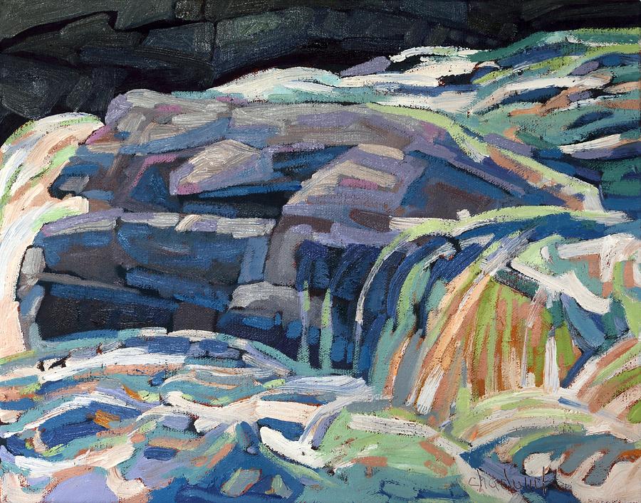 Impressionism Painting - Dumoine Granite Ledge by Phil Chadwick