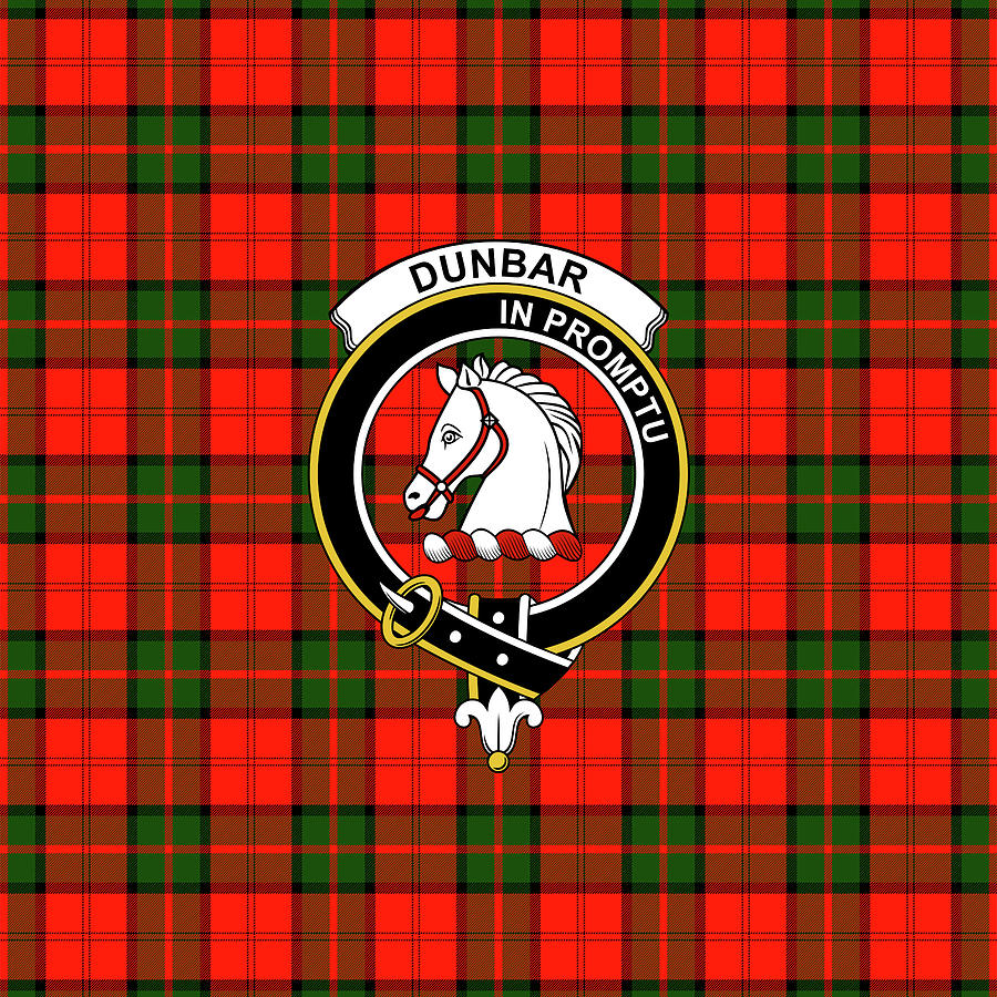 Dunbar Scotland Clan Tartan Novelty Auto Plate
