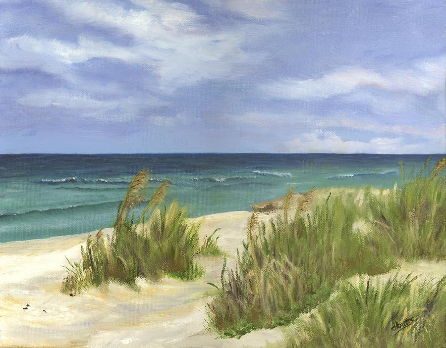 Dune Grasses Painting by Deborah Butts