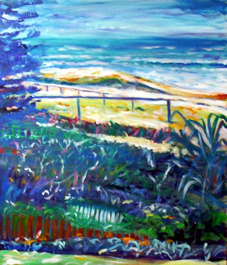 Beach Painting - Dune Grasses by Winsome Gunning