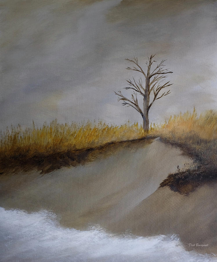 Dune Tree 2 Painting by Dick Bourgault