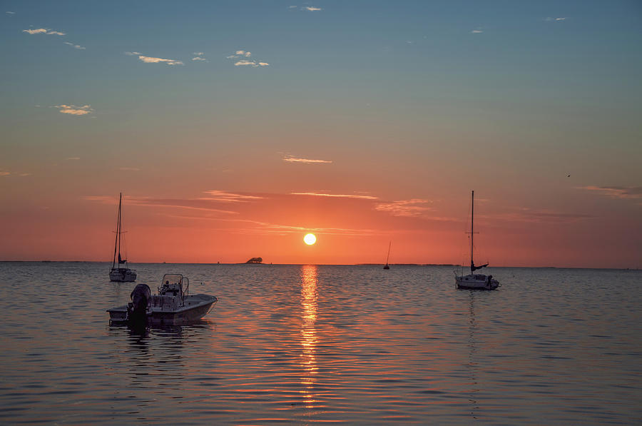 Dunedin Florida - Gulf Sunset Photograph by Bill Cannon
