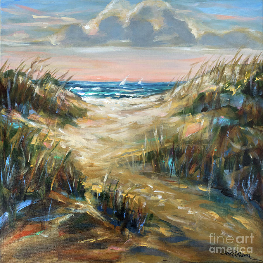 Dunes Afternoon Painting by Linda Olsen