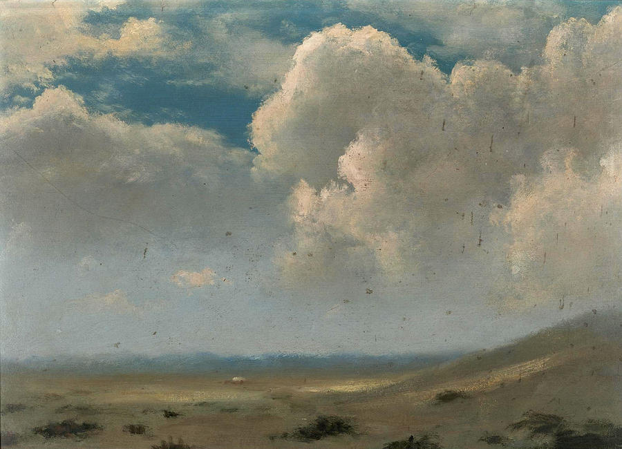 Dunes and Clouds Painting by Albert Bierstadt