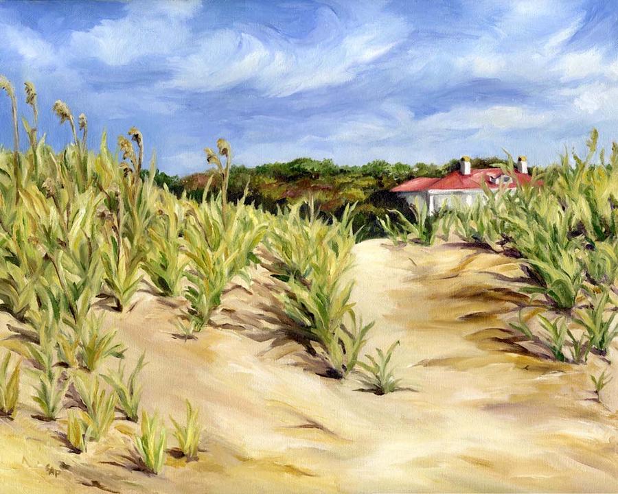 Dunes at Seabrook Painting by Cheryl Pass