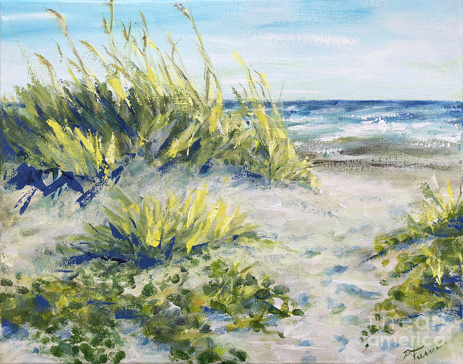 Dunes of Sea Grass Painting by Deborah Ferree