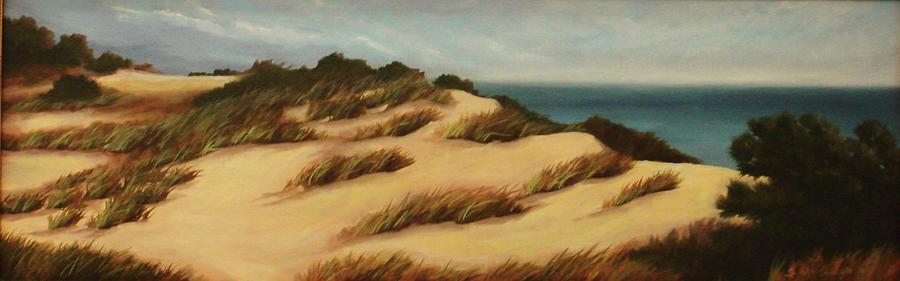 Dunes of South Hampton Painting by Sarah Grangier