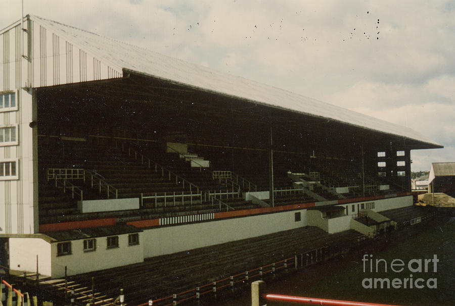 Dunfermline Athletic - East End Park - Main Stand 1 - 1980s Photograph by Legendary Football Grounds