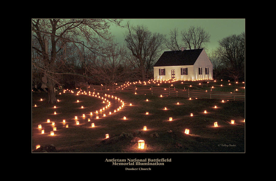 Candle Photograph - Dunker Church 07 by Judi Quelland
