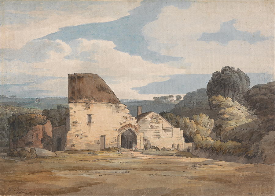 Landscape Painting - Dunkerswell Abbey by Celestial Images