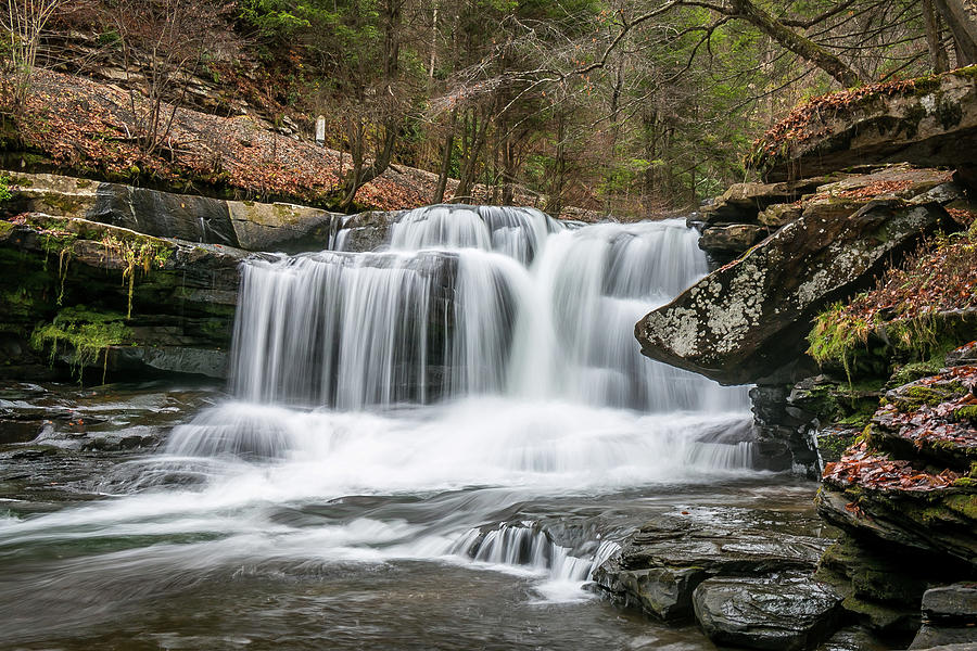 Dunloup Creek Falls Photograph by Chris Berrier
