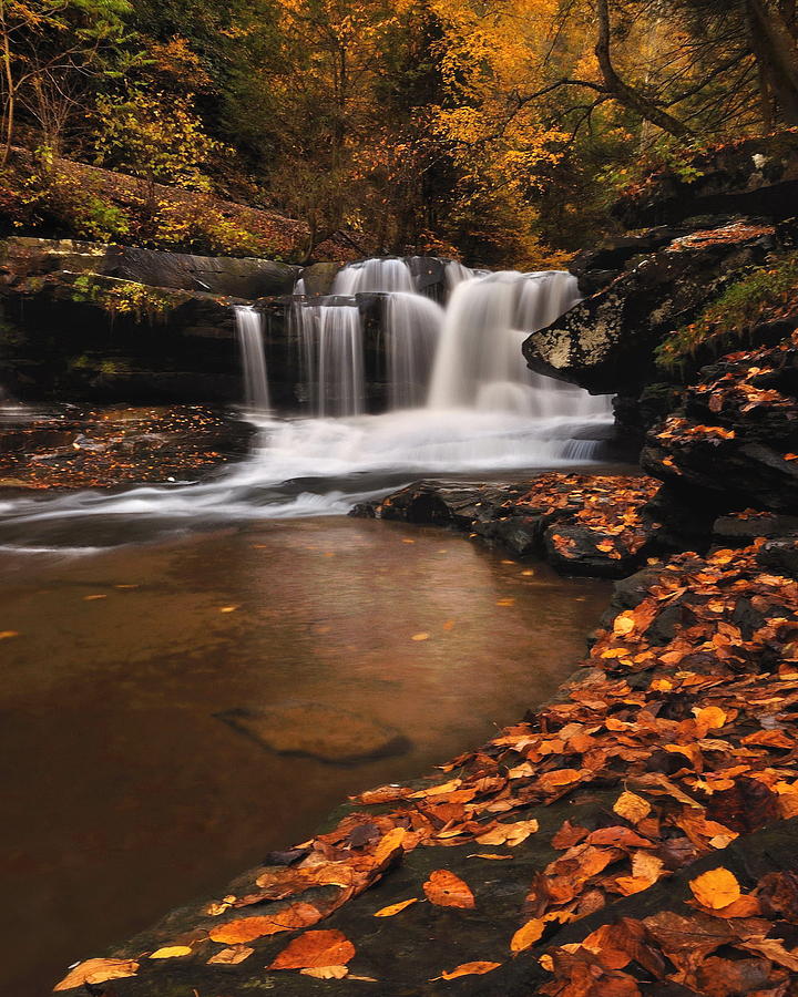 Dunloup Creek Falls Photograph by Jeff Burcher