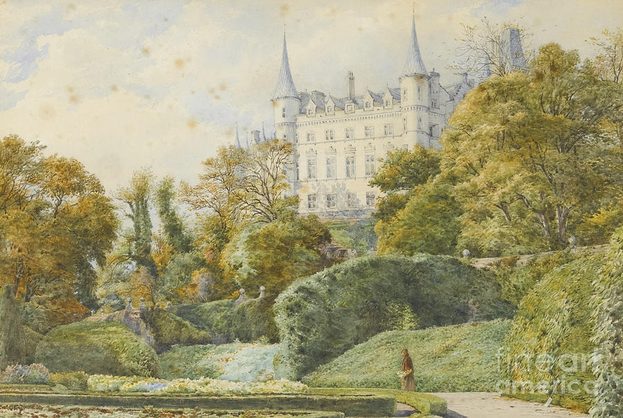 Dunrobin Castle Painting by MotionAge Designs