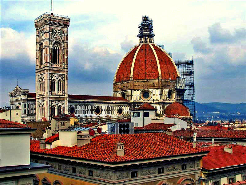 Leonardo Da Vinci Photograph - Duomo and Campanile Florence by Iain MacVinish