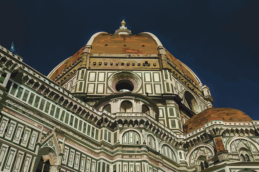 Clothing Digital Art - Duomo From Below, Florence by Brian Shaw