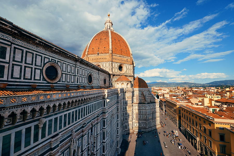 Duomo Santa Maria Del Fiore bell tower view Photograph by Songquan Deng