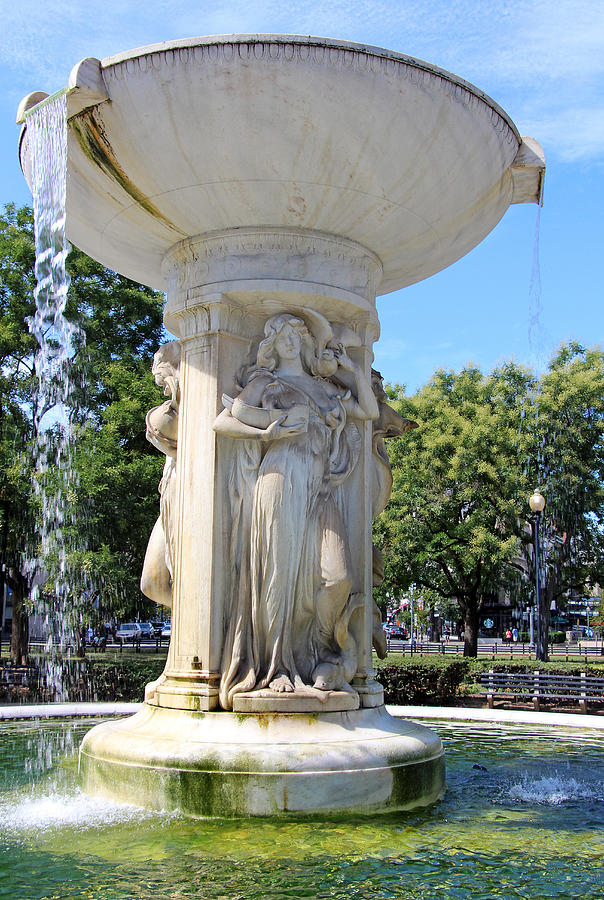 Dupont Circle Fountain -- The Cradling Sea Photograph by Cora Wandel