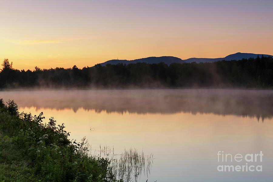 Mountain Photograph - Durand Lake Sunrise - Randolph New Hampshire by Erin Paul Donovan