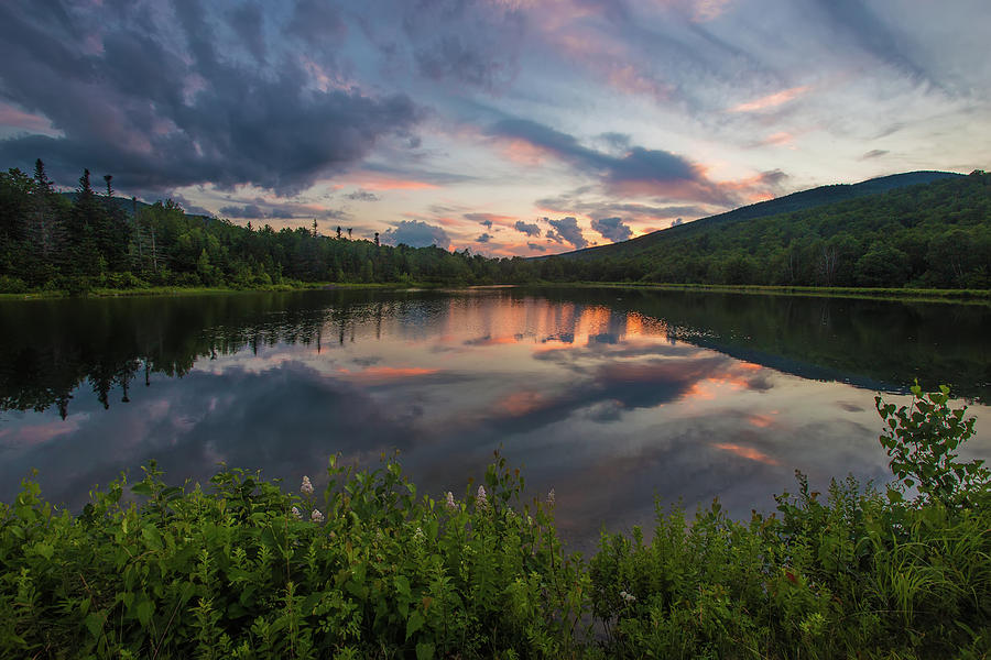 Durand Lake Sunset Photograph by White Mountain Images