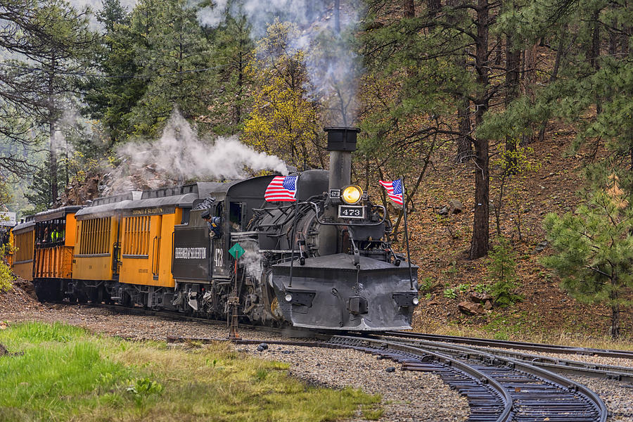 Durango Silverton Railroad at Rockwood Colorado DSC03862 Photograph by Greg Kluempers