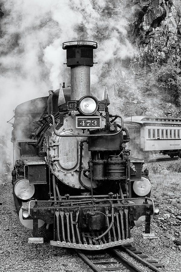 Train Photograph - Durango Silverton Train Engine by Angela Moyer