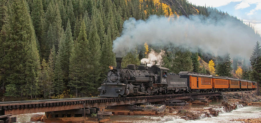 Durango-Silverton Train Photograph by Steve Stuller