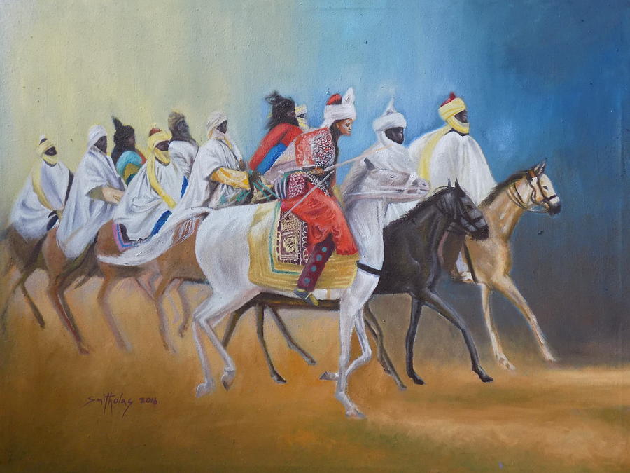 Durban Riders Painting by Olaoluwa Smith