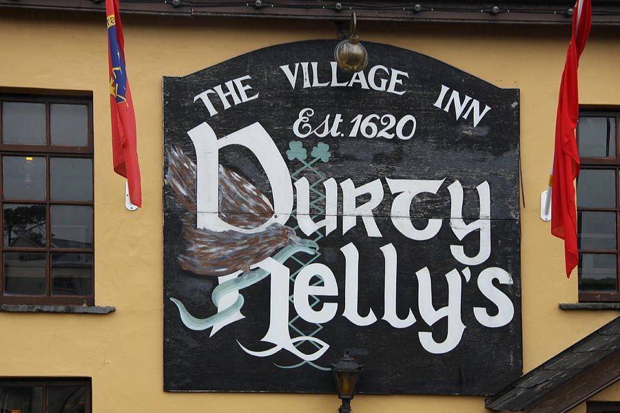 Castle Photograph - Durty Nellys Inn Sign by Christiane Schulze Art And Photography