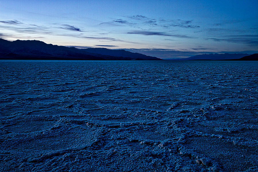 Dusk at Badwater Basin - Death Valley Photograph by Stuart Litoff