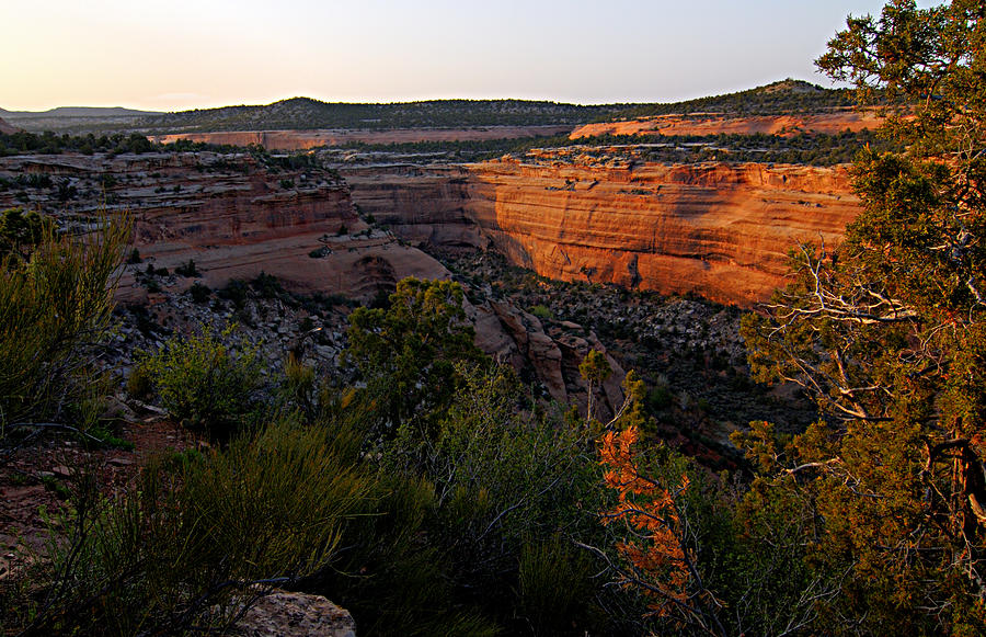 Dusk at Colorado National Monument Photograph by Larry Ricker