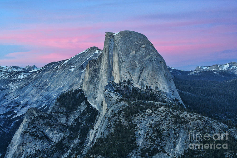 Yosemite National Park Photograph - Dusk at Halfdome by Michelle Tinger