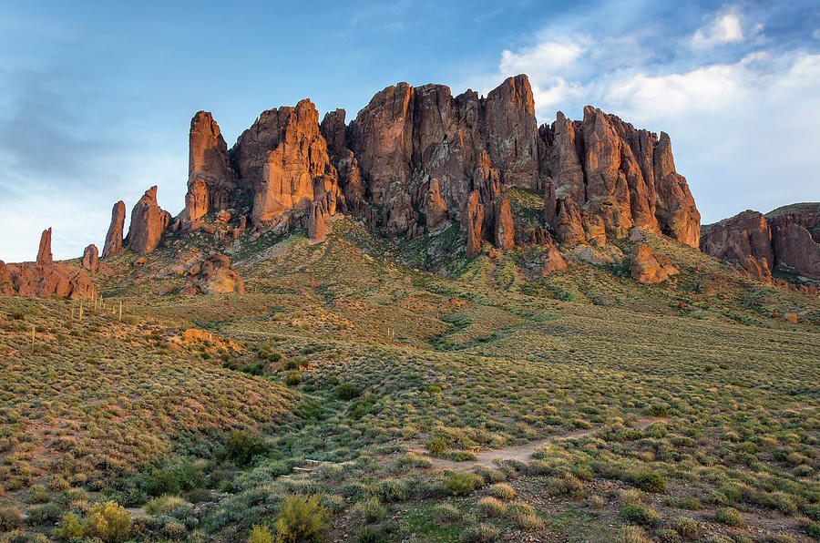 Dusk at Lost Dutchman Photograph by Greg Nyquist