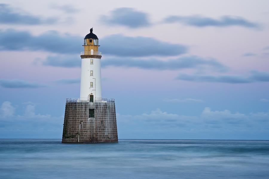 Dusk at Rattray Head Lighthouse Photograph by Stephen Taylor